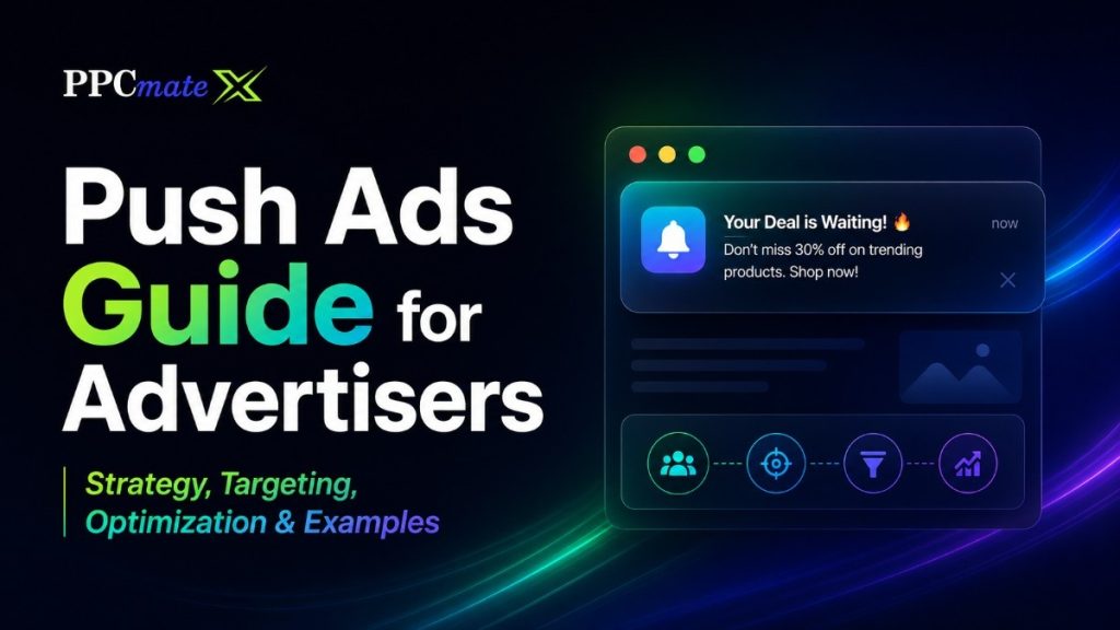 Push Ads Guide for Advertisers: Strategy, Targeting, Optimization & Examples