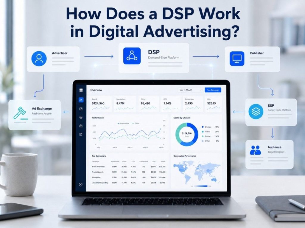 How Does a DSP Work in Digital Advertising? infographic