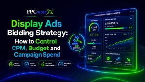 Feature image for Display Ads Bidding Strategy: How to Control CPM, Budget and Campaign Spend with bidding dashboard and spend controls.
